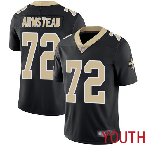 New Orleans Saints Limited Black Youth Terron Armstead Home Jersey NFL Football #72 Vapor Untouchable Jersey